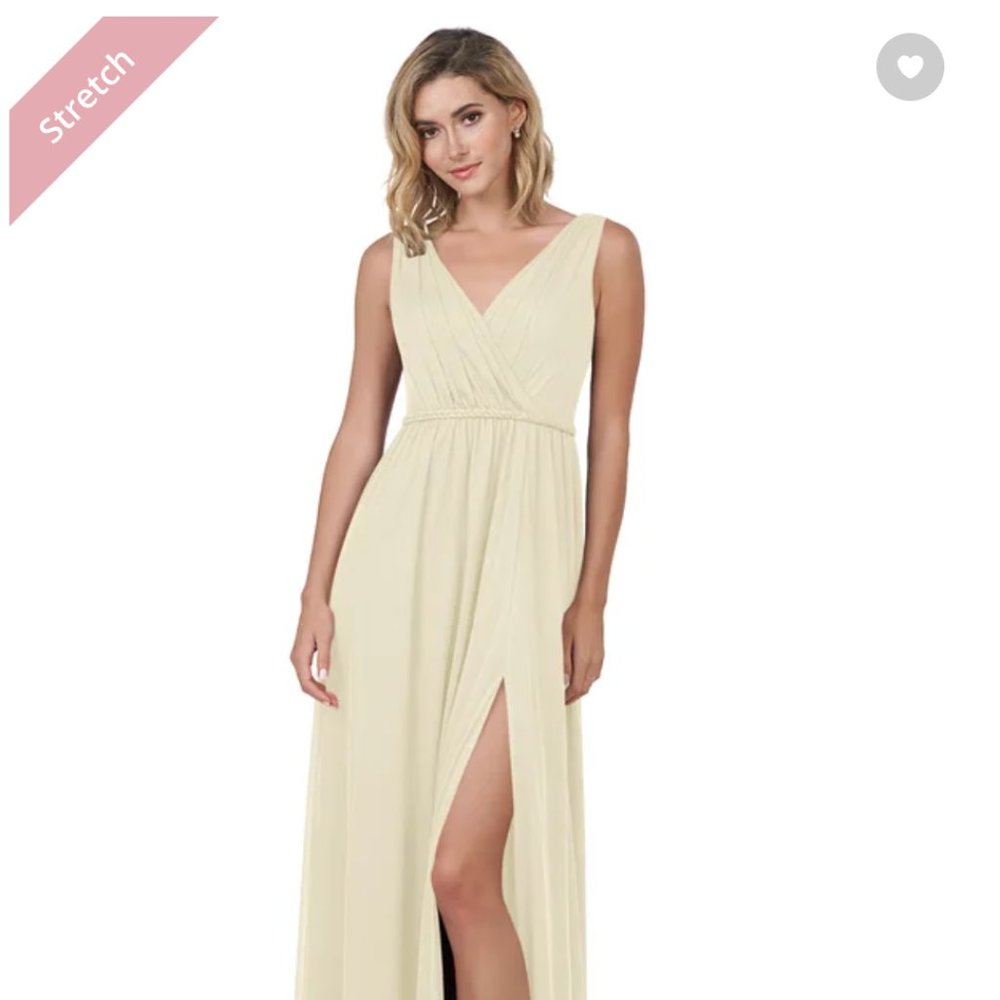 Azazie Tanica Champagne Bridesmaids Dress